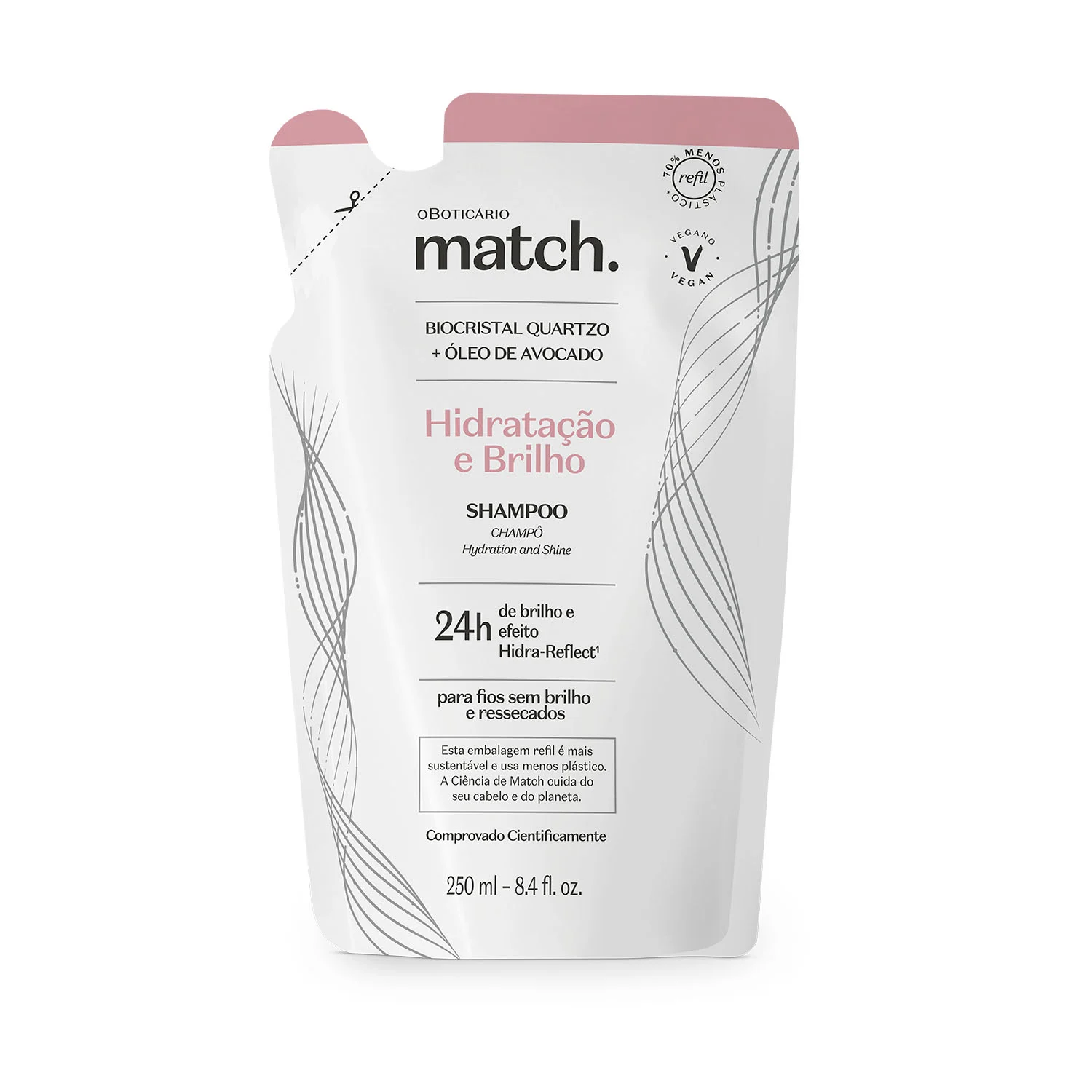 REF MATCH SHAMP HIDBRLH 250ml