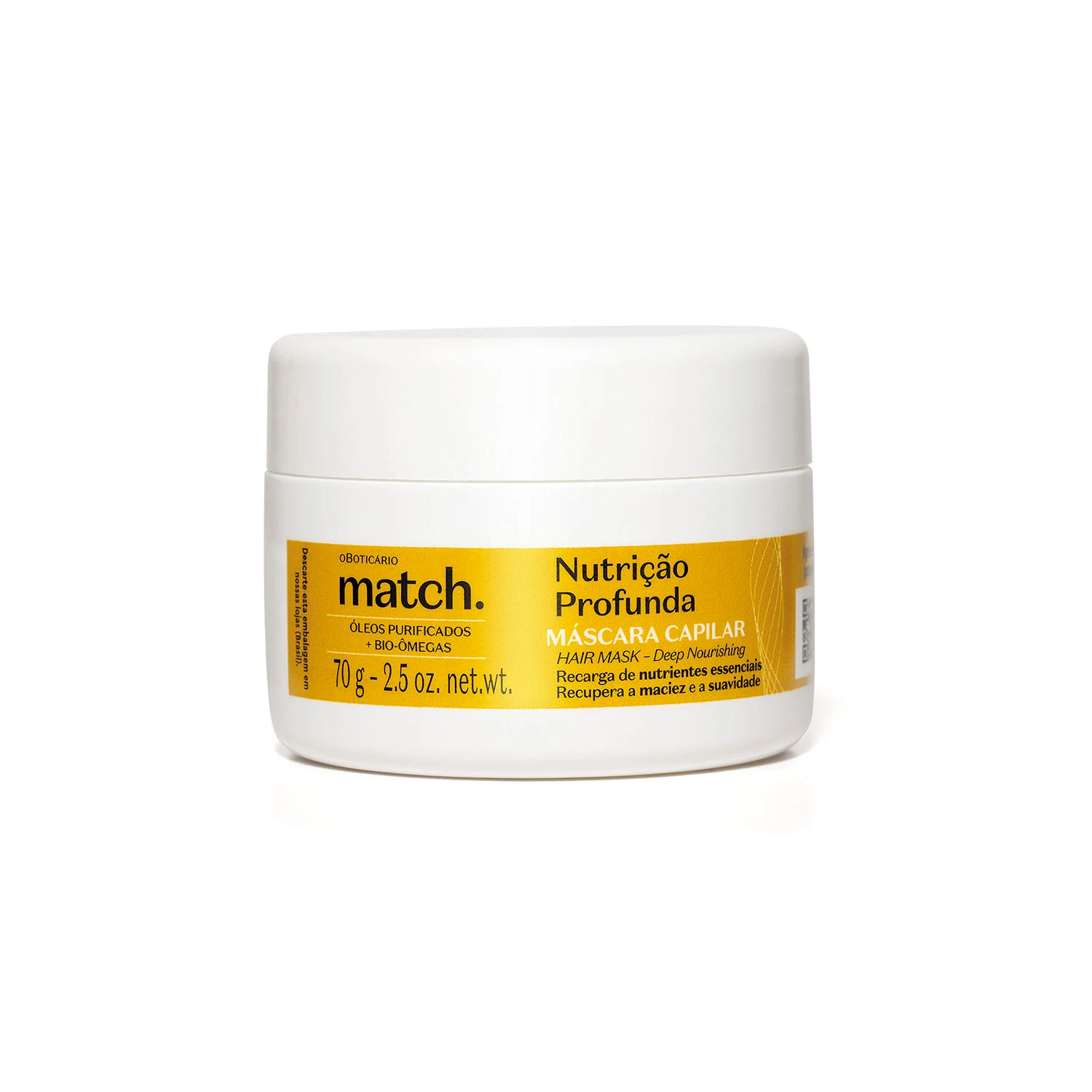 MATCH MASC CAP NUTRICAO PROFUNDA 70g