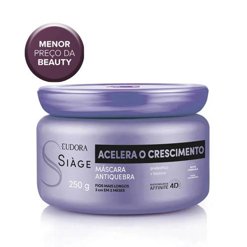 SIAGE MASCARA CAPILAR ACELERA O CRESCIMENTO 250g RPCK 2 · R$ 61,90