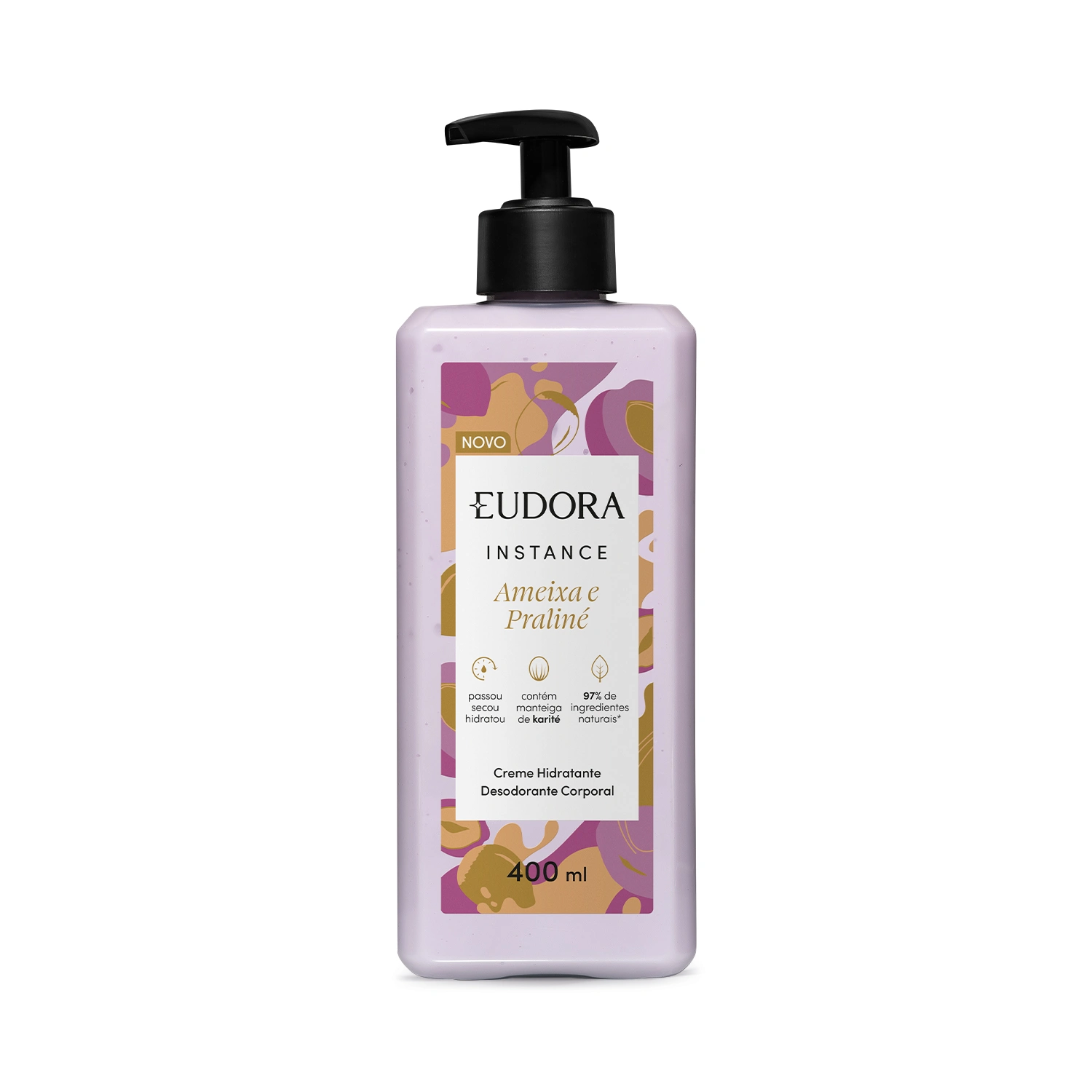 INSTANCE AMEIXA E PRALINÉ CREME HIDRATANTE DESODORANTE CORPORAL 400 ML